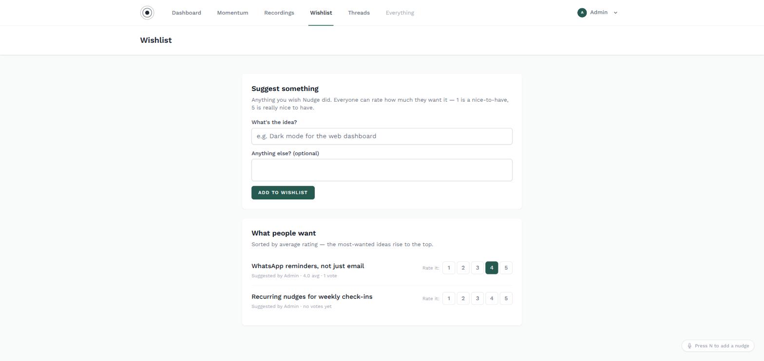 Nudge — Built With the People Who Use It